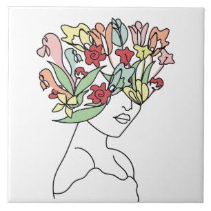 Blumen Head Tile Belle Fliese