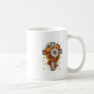 Blumen Herbst Herbst Kürbis Christlich Dank sagen  Kaffeetasse