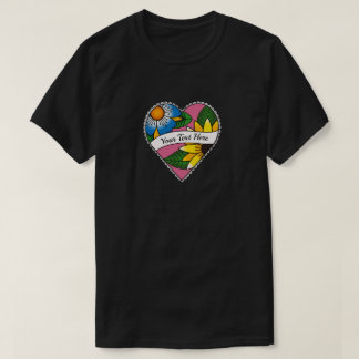 Blumen-Herz-Tattoo - Erstelle dein eigenes T-Shirt
