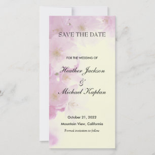 Blumen Hochzeit Professionell Minimalistisch Save The Date