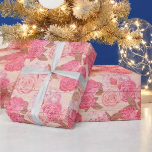 Blumen Holz Modern Beliebtes Geschenkpapier