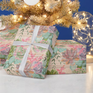 Blumen Holz Modern Beliebtes Geschenkpapier