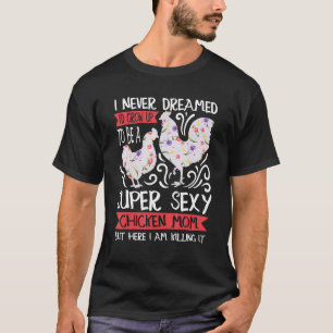 Blumen-Huhn-Blumen-Henne T-Shirt