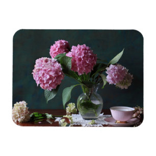 Blumen Hydrangeas in Vase Magnet