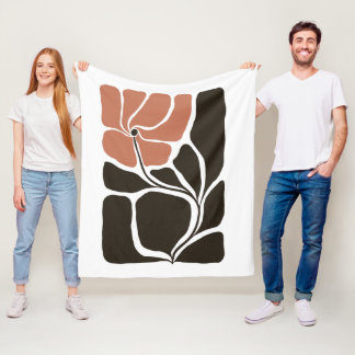 Blumen Illustrationskunstwerk Fleecedecke