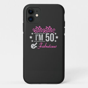 Blumen im 50 Jahre alt und fabelhaftes Sprichwort Case-Mate iPhone Hülle