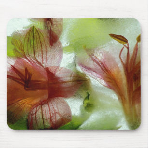 Blumen im Eis Mousepad