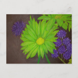 Blumen im Garten Postkarte