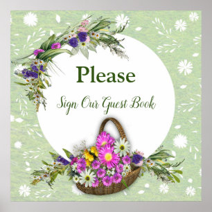 Blumen im Sommer Poster