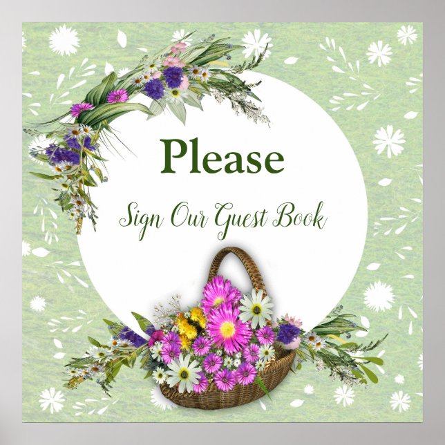 Blumen im Sommer Poster (Vorne)