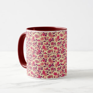 Blumen im Vintage-Stil Blumen-Tasse Tasse