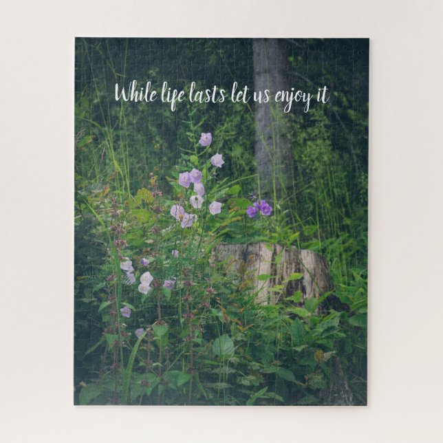 Blumen im Wald Puzzle (Vertikal)