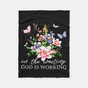 Blumen Im Warten Gott Wirkt Glaube Jesus C Fleecedecke