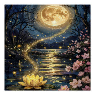 Blumen in der Natur Poster