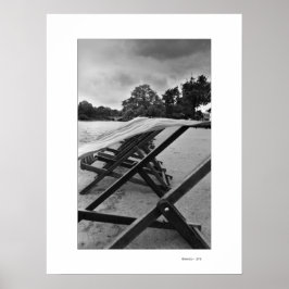 BLUMEN IN DER WINDKARTE POSTER