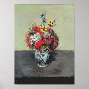 Blumen in einem Delft-Vase, c.1873-75 Poster
