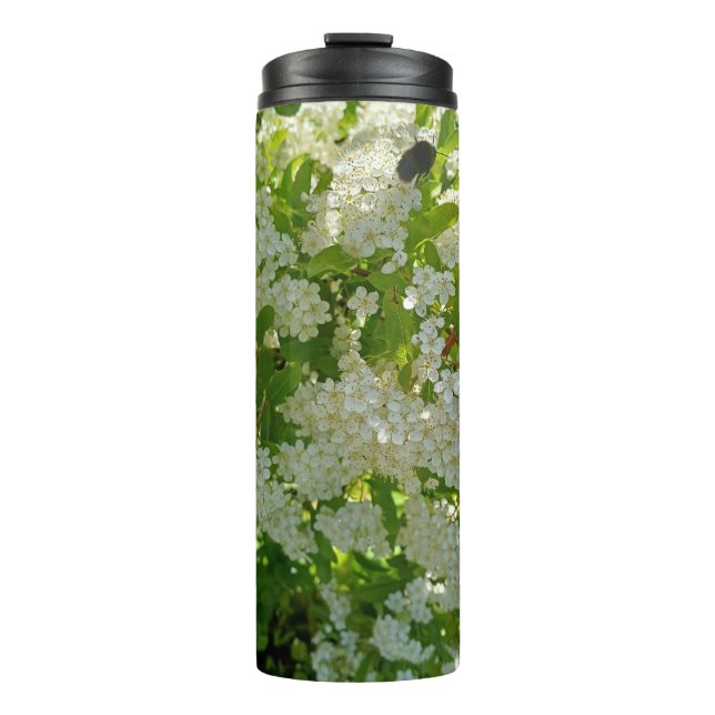 Blumen in einem englischen Garten Thermosbecher (Vorderseite)