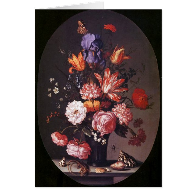 Blumen in einem Glasvase (Vorne)