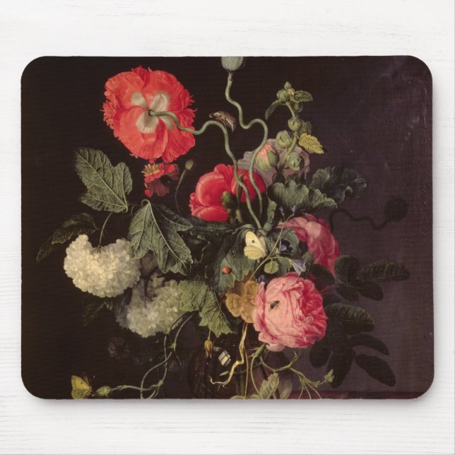Blumen in einem Glasvase, 1667 Mousepad (Vorne)