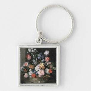 Blumen in einem Korb, 1650-56 Schlüsselanhänger