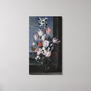 Blumen in einem Kristallvase, 1652 Leinwanddruck