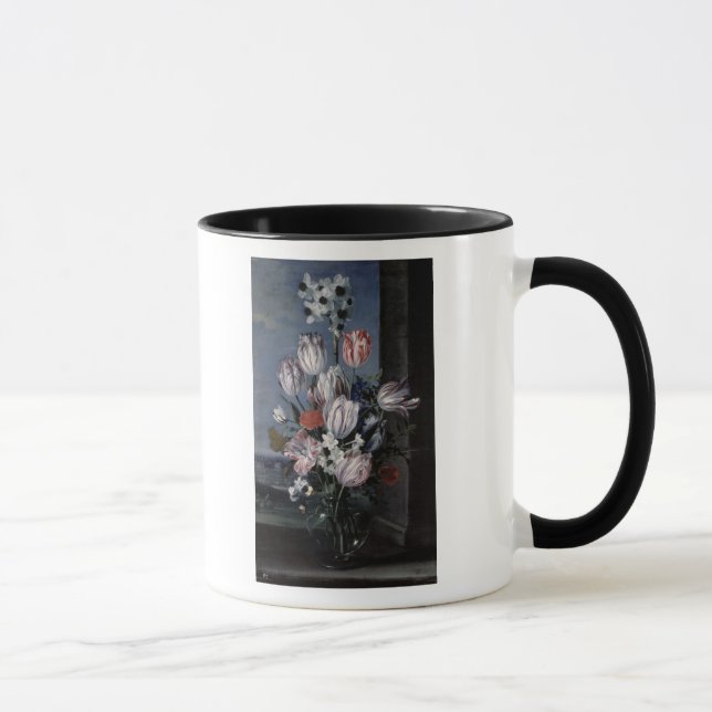Blumen in einem Kristallvase, 1652 Tasse (Rechts)