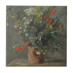 Blumen in einem Vase, c.1866 Fliese