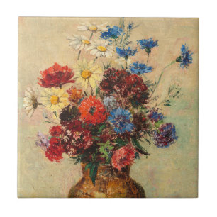 Blumen in einem Vase, c.1910 Fliese