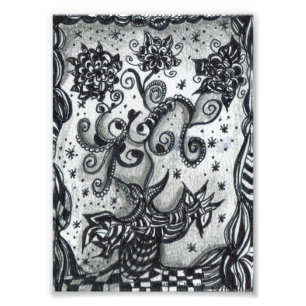 Blumen in einem Vase inspirierten Kunst-Druck Fotodruck