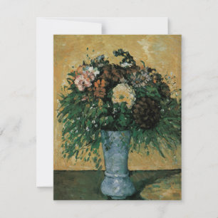 Blumen in einer blauen Vase von Paul Cezanne Vinta