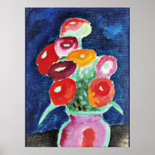 Blumen in Einer Vase, Gemälde von Alexi Jawlensky Poster