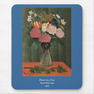Blumen in einer Vase von Henri Rousseau (1909) Mousepad