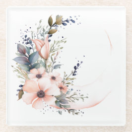 Blumen in Mondform: "Meine Küche" Untersetzer