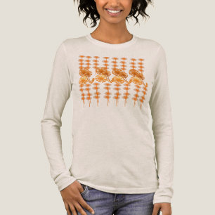 Blumen in Orange Tri-Blend Shirt