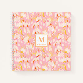 Blumen-Initialen-Notizbuch-Journal Notizbuch