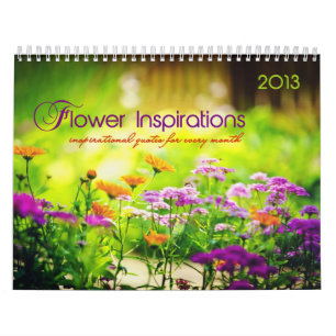Blumen-Inspirationen. Monatliche inspirierend Kalender