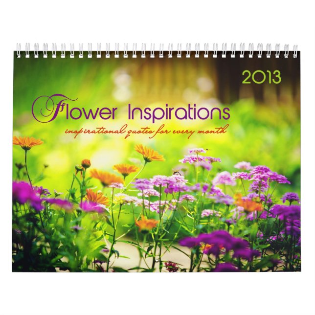 Blumen-Inspirationen. Monatliche inspirierend Kalender (Titelbild)