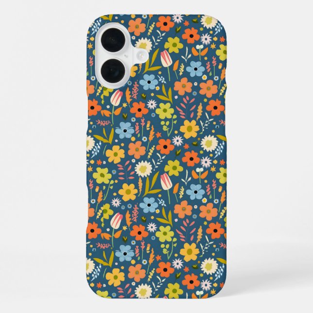 Blumen iPhone Hülle (Rückseite)
