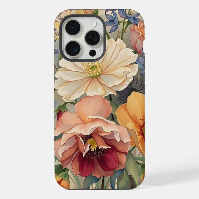 Blumen iPhone Hülle (Rückseite)