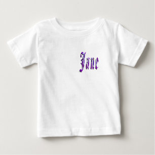 Blumen "Jane" Name, Baby T-Shirt