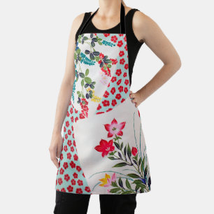 Blumen, Japanisches Design Schürze