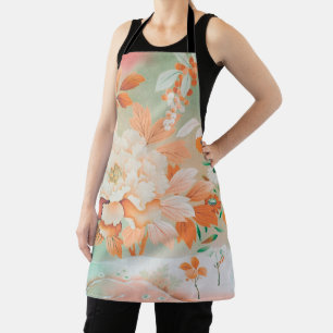 Blumen, Japanisches Design Schürze