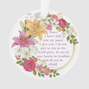 Blumen-Johannes 14:7 Ornament