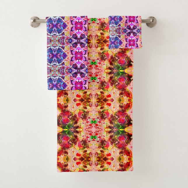 Blumen-Juwelen Badhandtuch Set (Insitu)