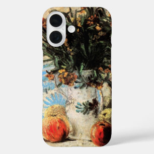 Blumen, Kaffeekanne und Früchte von Vincent van Go iPhone 16 Hülle
