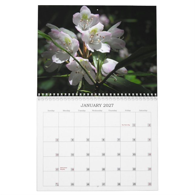 Blumen-Kalender Kalender (Jan 2027)