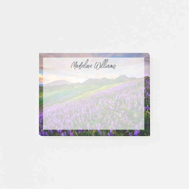 Blumen | Kalifornische Wildblumen Post-it Klebezettel (Vorderseite)