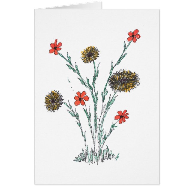 Blumen-Karte (Vorne)