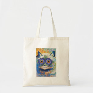 Blumen-Katze durch Louis Wain Tragetasche