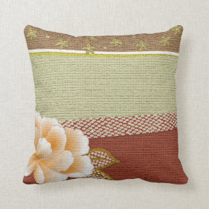 Blumen"Kimono-" Entwurfs-Wurfs-Kissen Kissen